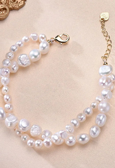 Pearl Double Layer Bracelet - Gabriela