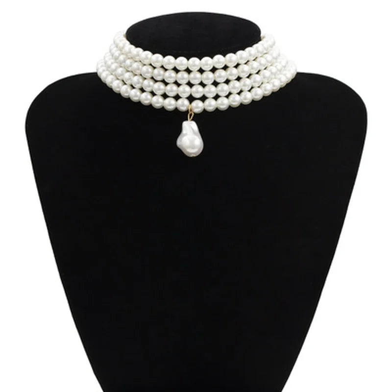 Multilayer Pearl Choker - Jenn