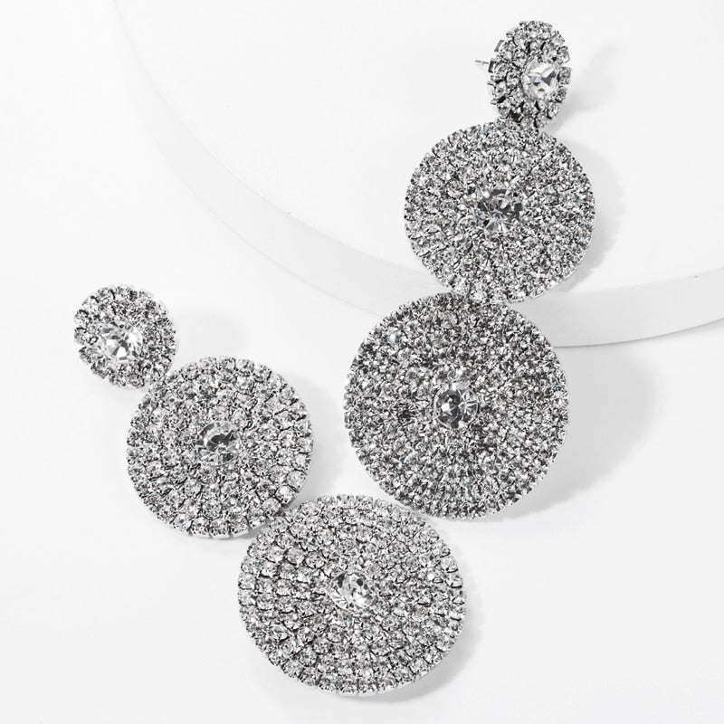 Multi-layer Round Drop Earrings - July