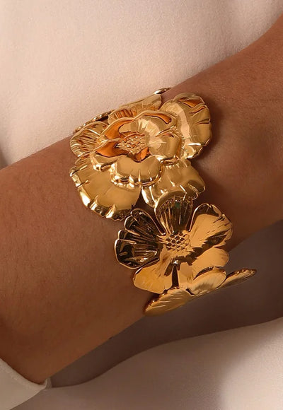 Floral Cuff Bracelet - Lilika