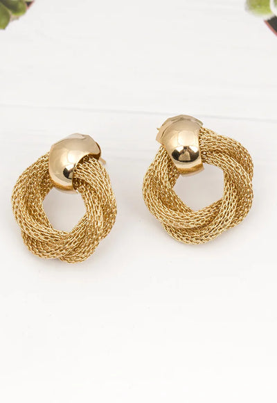 Twisted Round Circle Earring - Joana