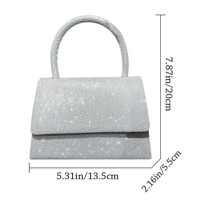 Silver Evening Bag - Glenda