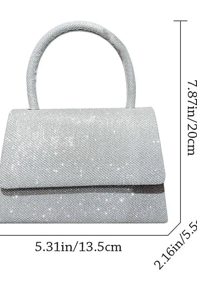 Silver Evening Bag - Glenda