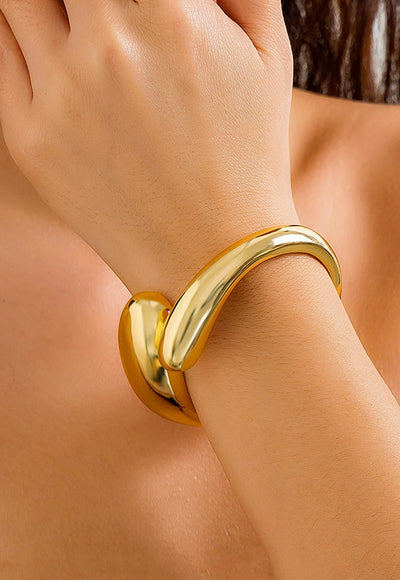 Thick Chunky Cuff Bracelet - Enola