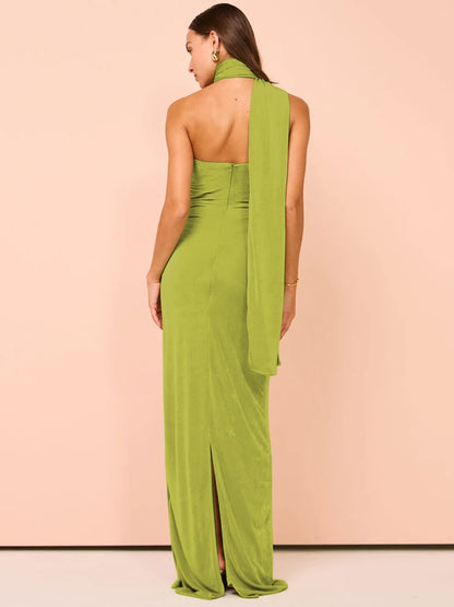 Halter Backless Maxi Dress - Sharma