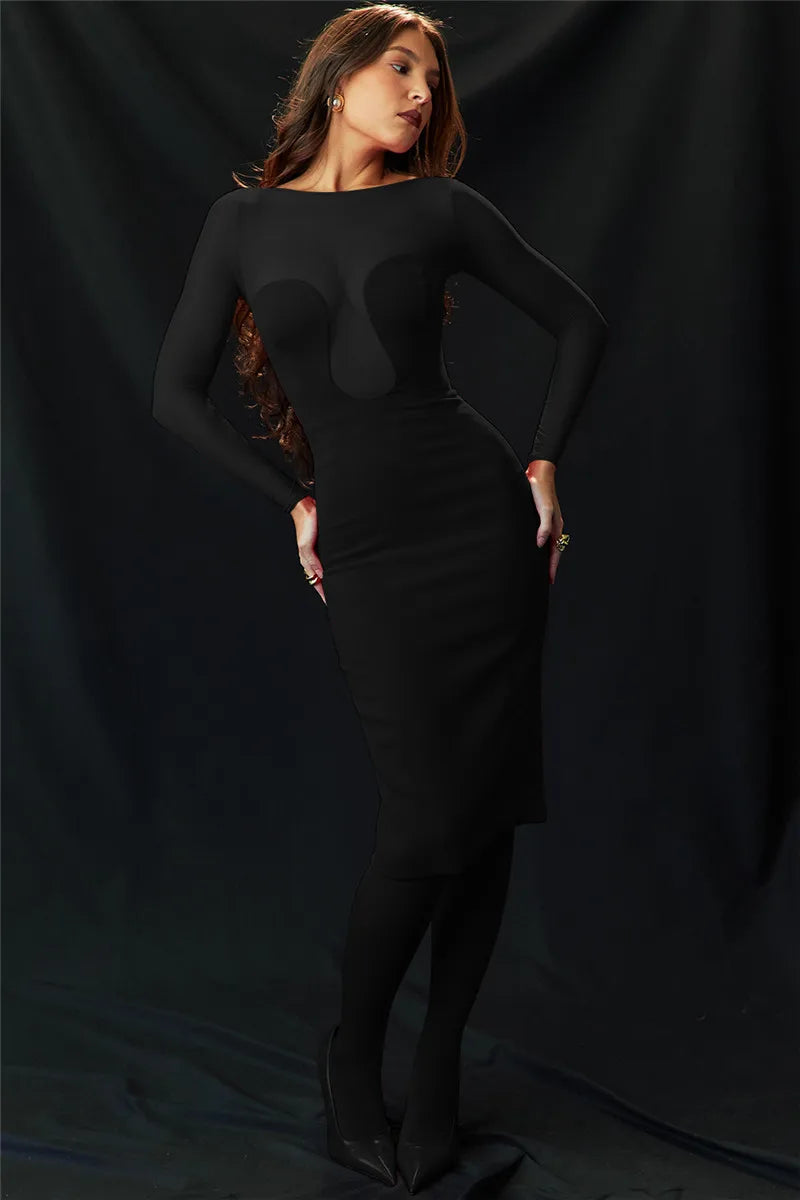 Elegant Strapless Sexy Dress - Lilla