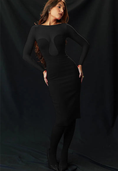 Elegant Strapless Sexy Dress - Lilla