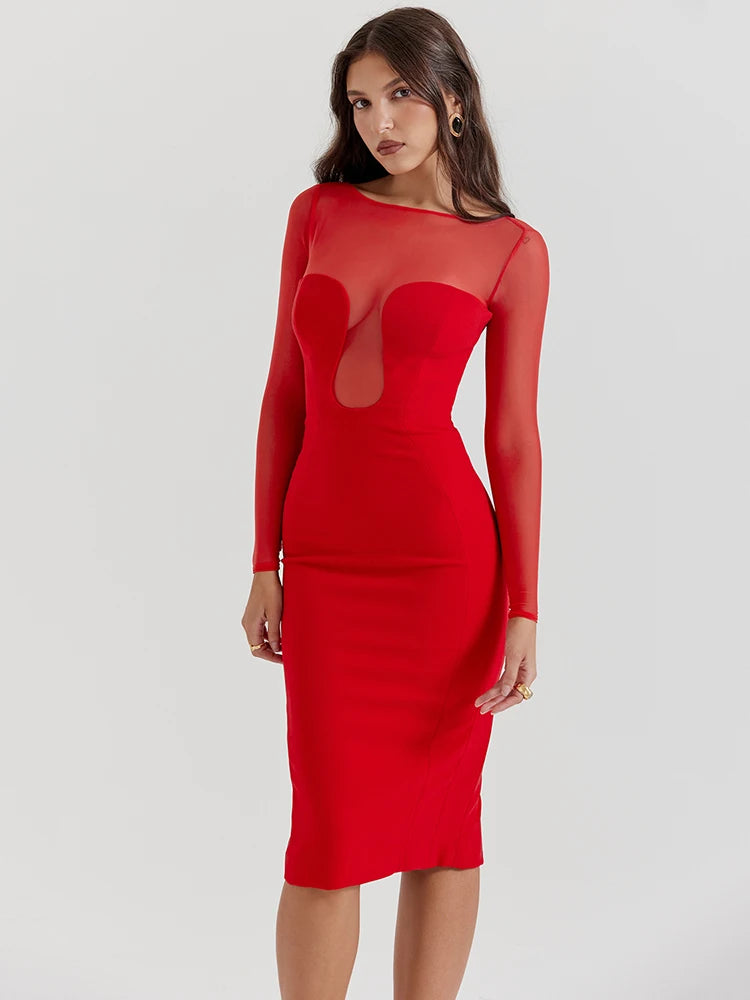 Elegant Strapless Sexy Dress - Lilla