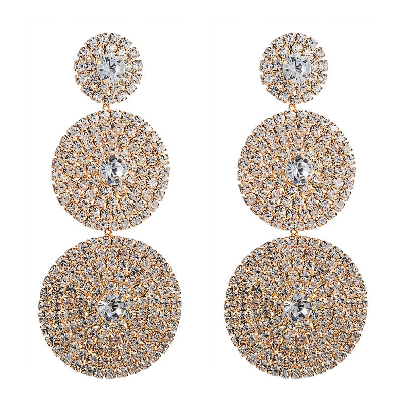 Multi-layer Round Drop Earrings - July