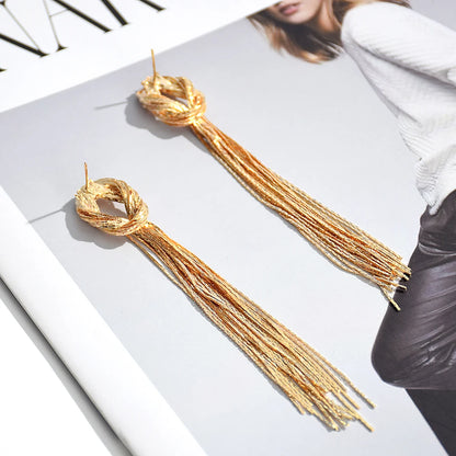 Long Tassel Dangle Earrings - Alari