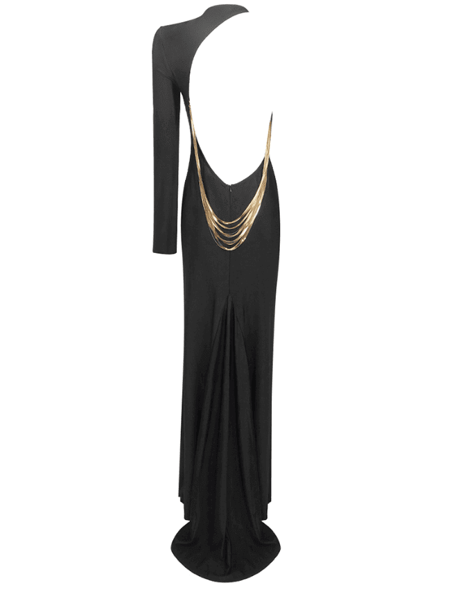 Backless Chain Maxi Dress - Lori