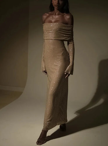 Elegant Off Shoulder Dress -  Zaya