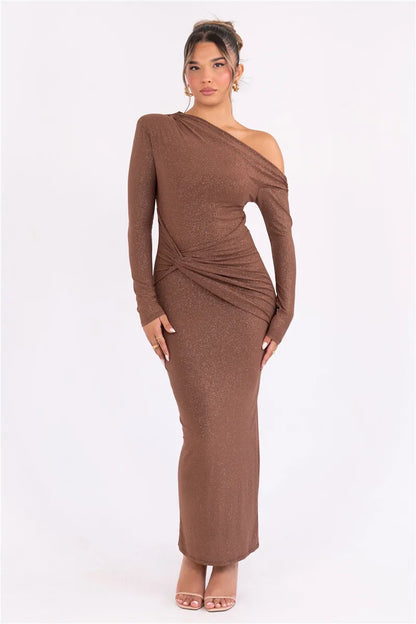 Sparkle Long Sleeve Bodycon Dress - Tayla