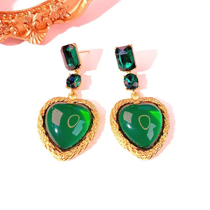 Heart Glass Earring - Glori