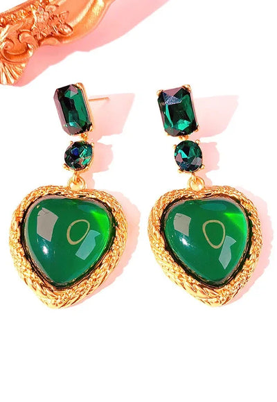 Heart Glass Earring - Glori