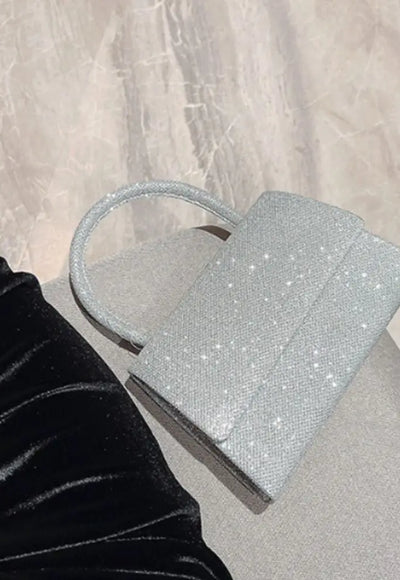 Silver Evening Bag - Glenda