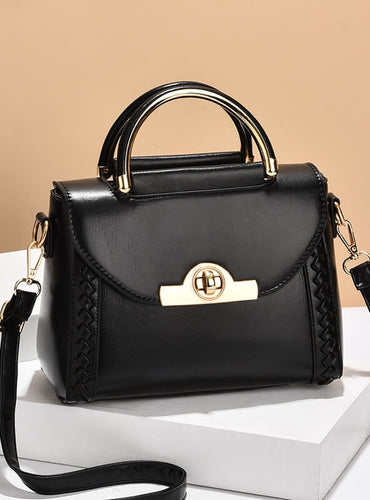 Elegant Buckle Handbag - Alicia