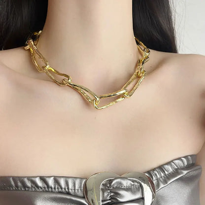 Metal Irregular Chunky Choker - Mihaile