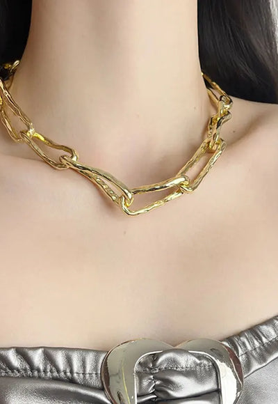 Metal Irregular Chunky Choker - Mihaile