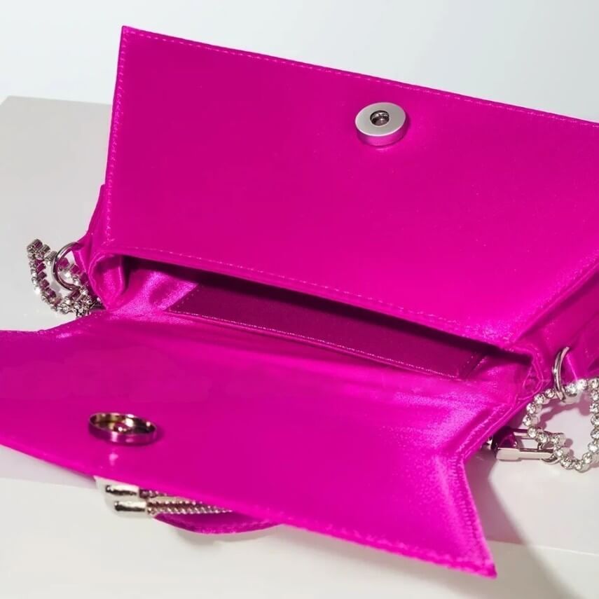 Heart Shaped Satin Handbags - Livian