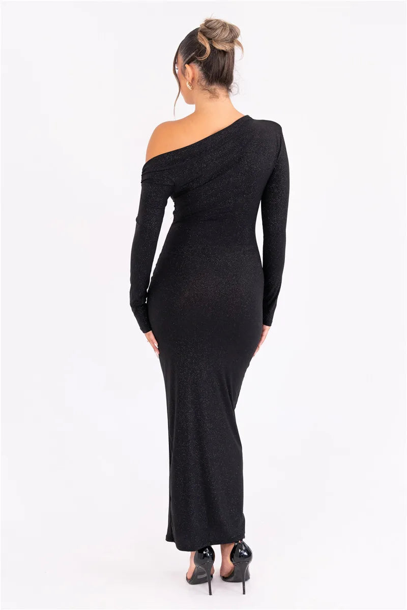 Sparkle Long Sleeve Bodycon Dress - Tayla