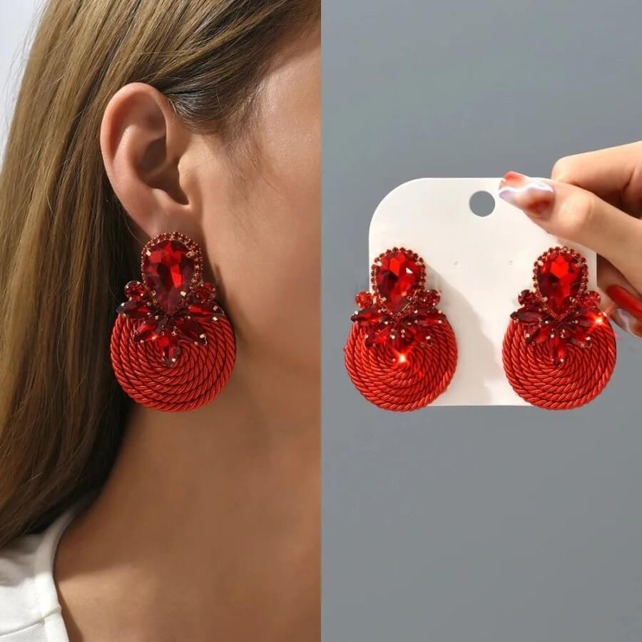 Round Handmade Earring - Clyde