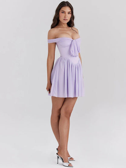 Off-shoulder Mini Dress - Danny