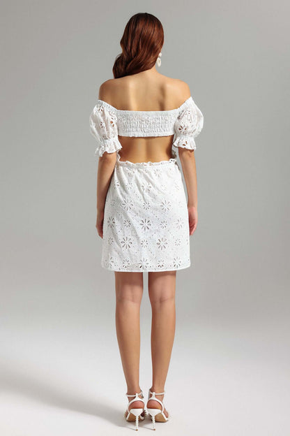 Lace Off Shoulder Dress - Lian