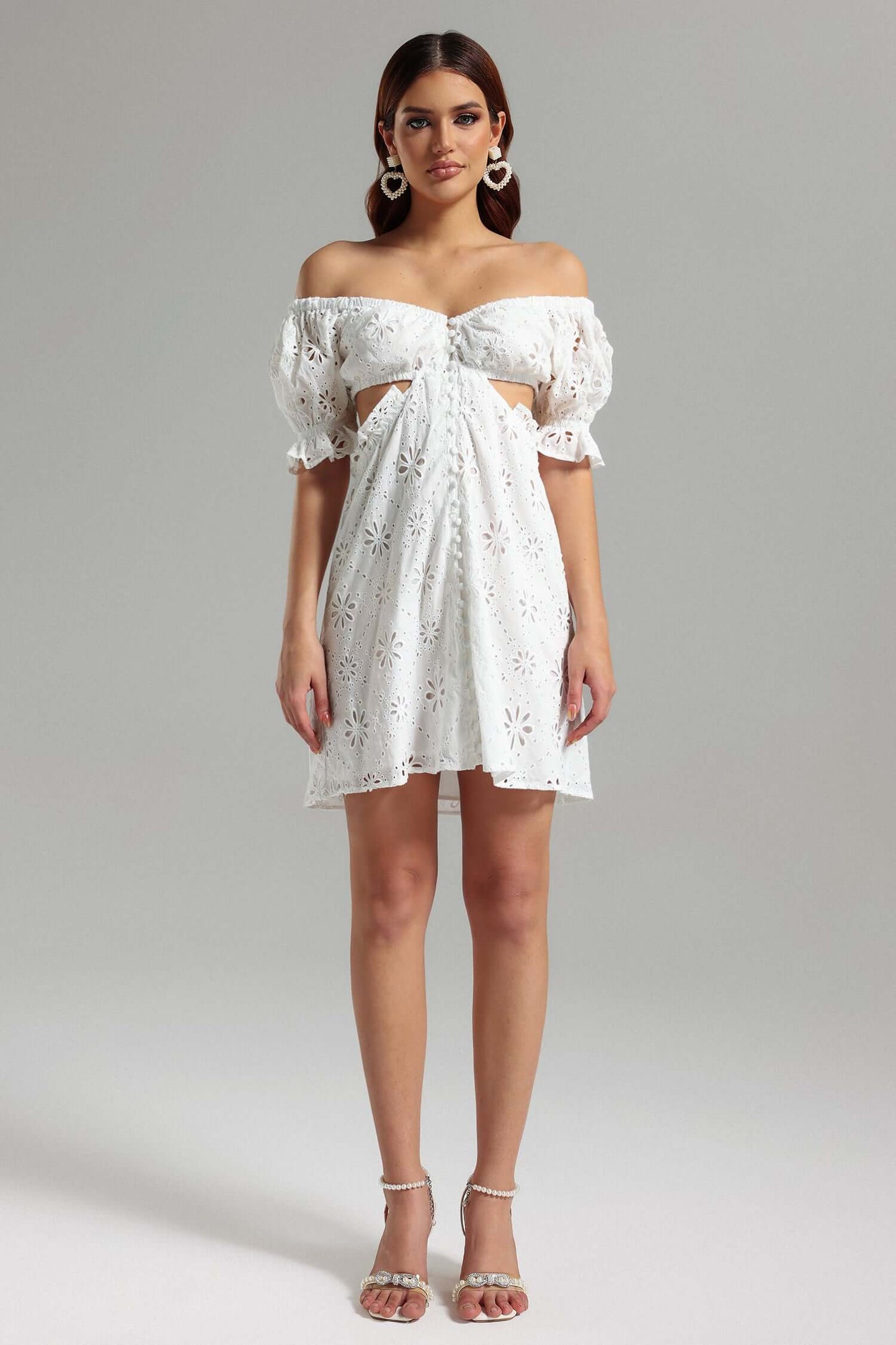 Lace Off Shoulder Dress - Lian