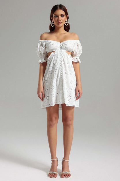 Lace Off Shoulder Dress - Lian