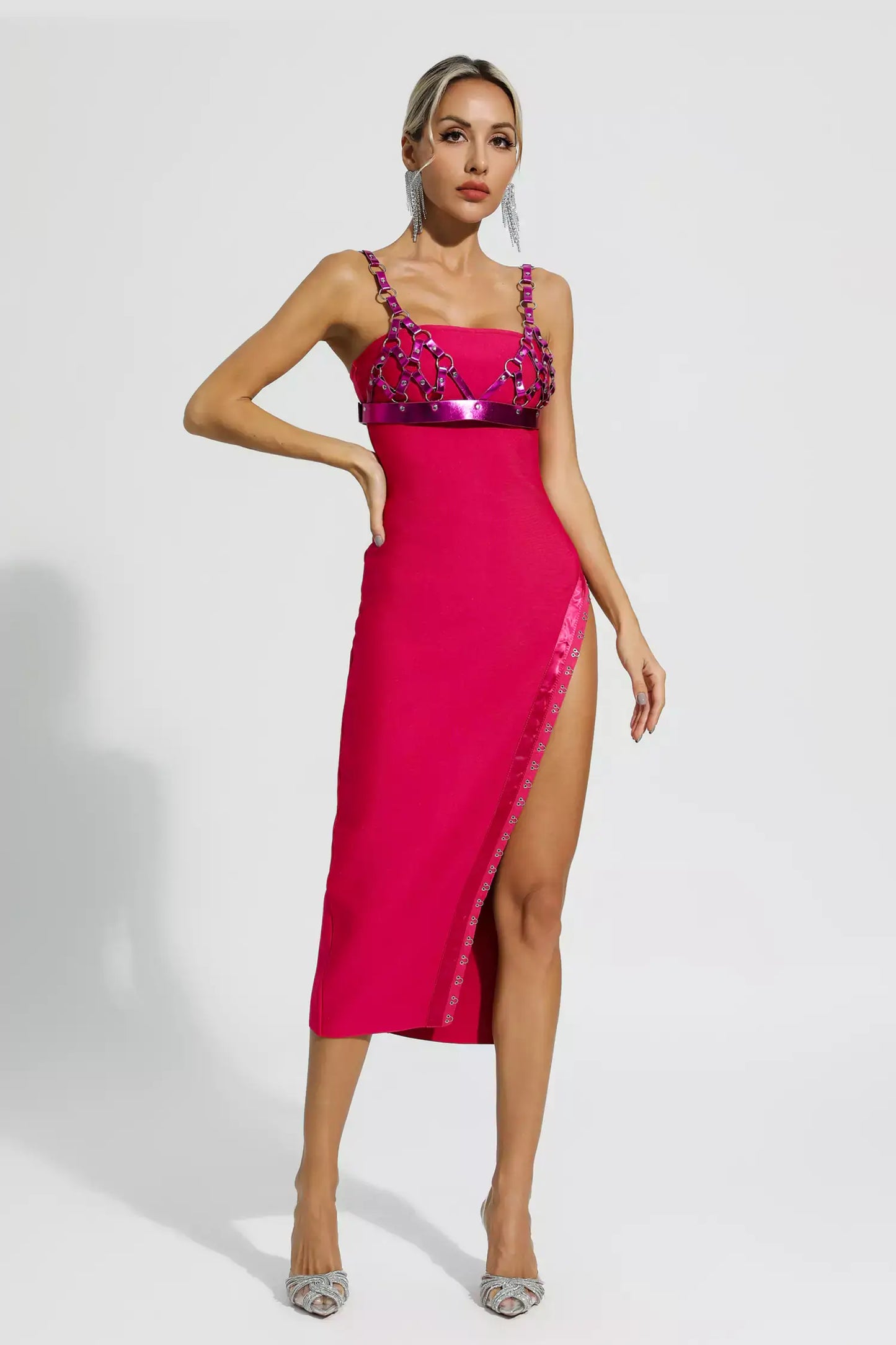 High Split Bandage Dress - Albani