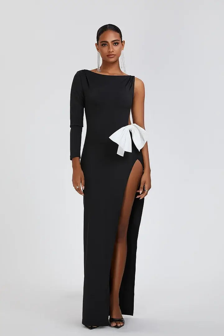 Long Sleeve Bow Tie Dress - Kilian