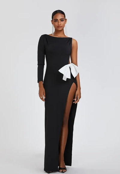 Long Sleeve Bow Tie Dress - Kilian