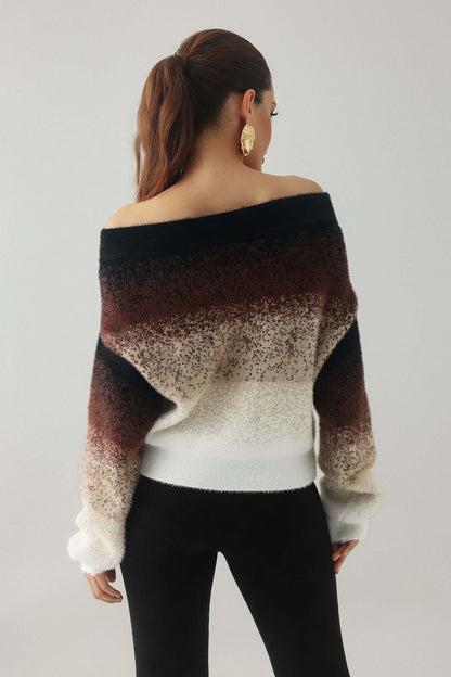 Gradient Knitted Sweater - Darcy