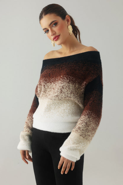 Gradient Knitted Sweater - Darcy