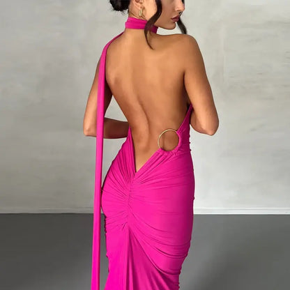 One Shoulder Backless Bodycon Dresses - Ruth