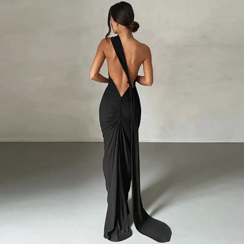 One Shoulder Backless Bodycon Dresses - Ruth