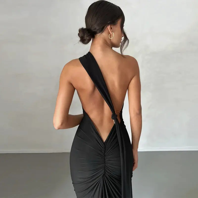 One Shoulder Backless Bodycon Dresses - Ruth