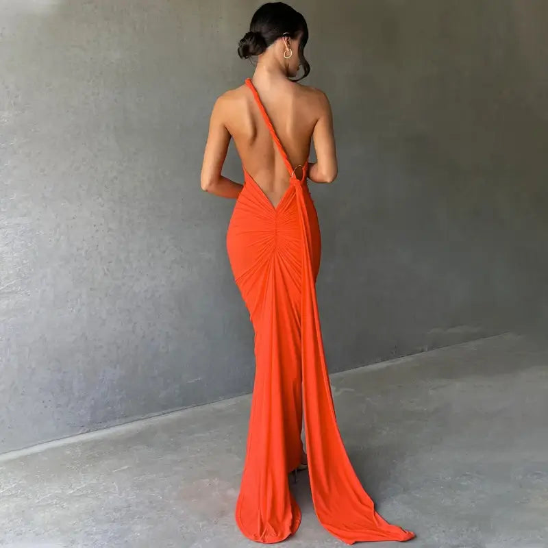 One Shoulder Backless Bodycon Dresses - Ruth