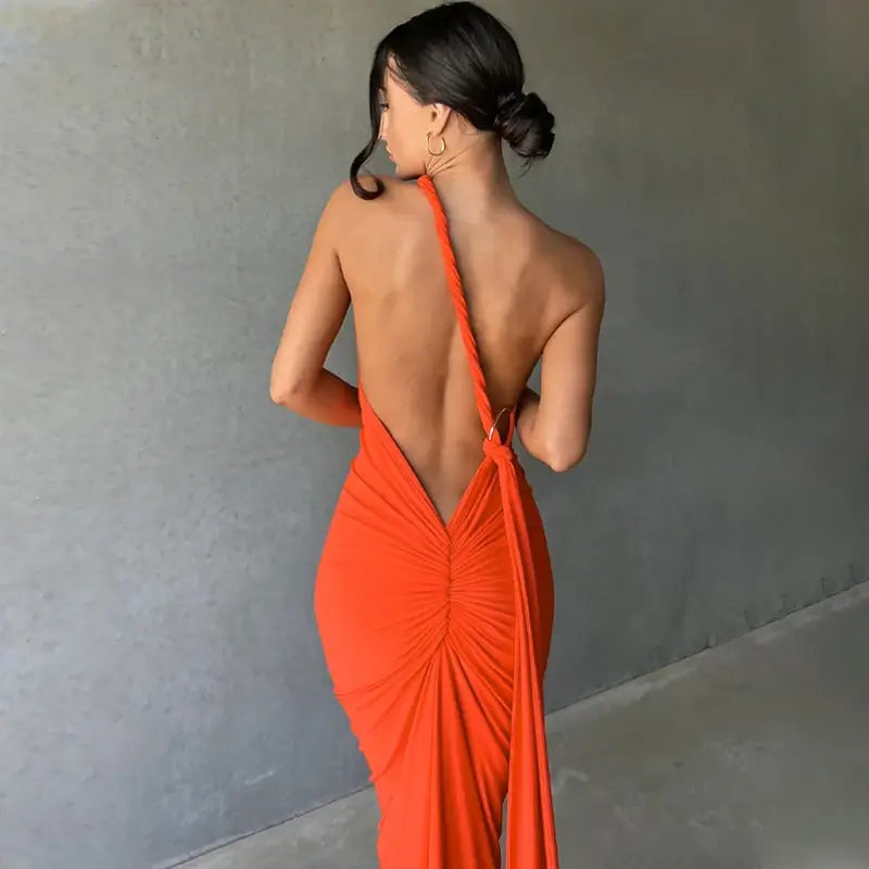 One Shoulder Backless Bodycon Dresses - Ruth