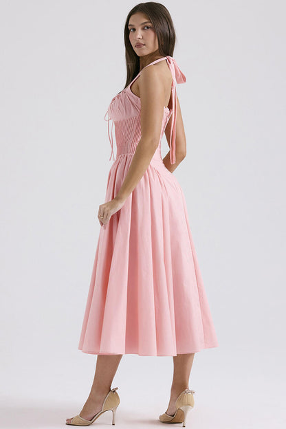 A Line Pleated Dress - Lily