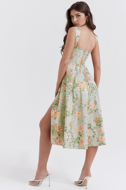 Lace Up Summer Dress - Juhly