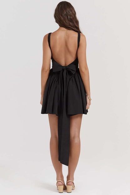 Mini Backless A Line Dress - Champel