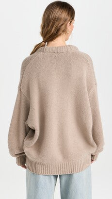 Loose O Neck Knit Sweater - Linda