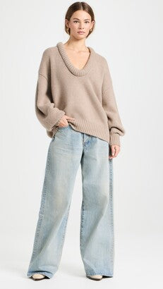 Loose O Neck Knit Sweater - Linda