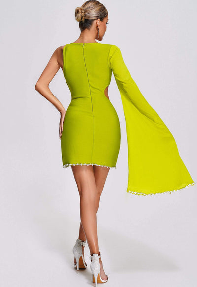 Single Sleeve Cut Out Dress - Gani