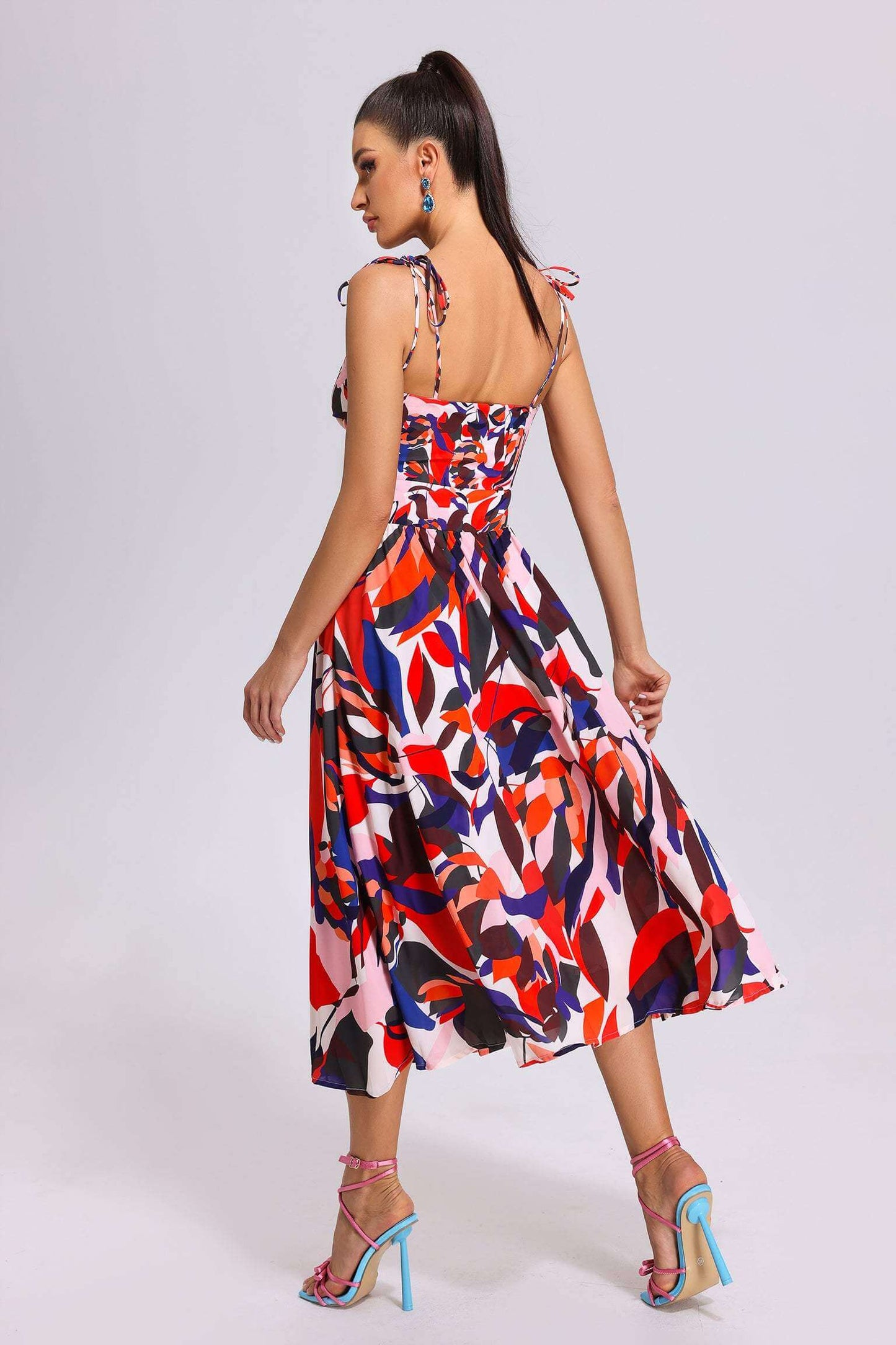 Colorful Cutout Dress - Quincie