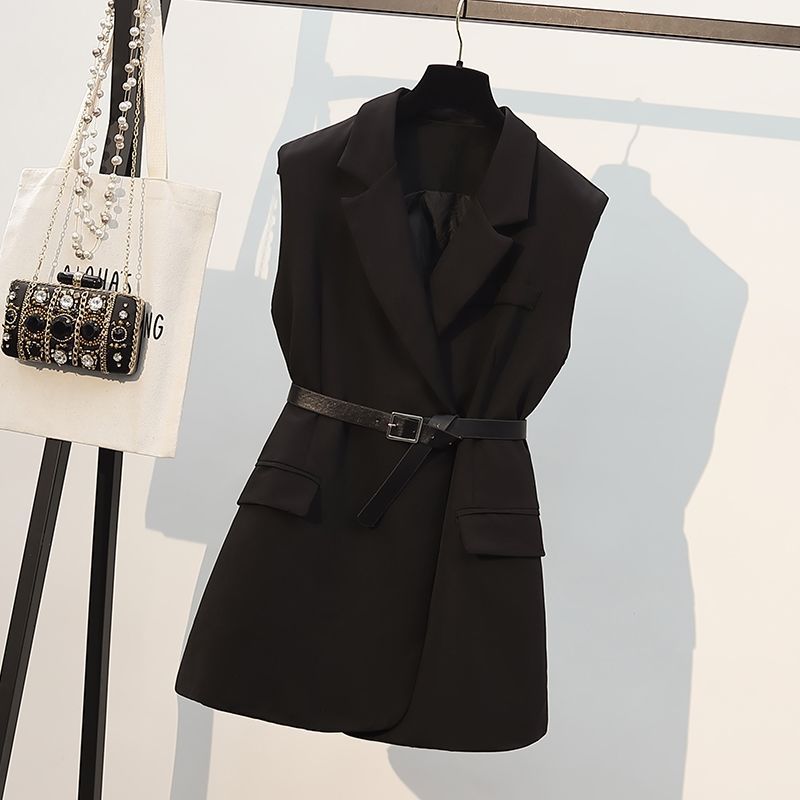 Belt Vest Fancy Coat - Linna