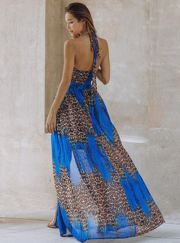 Print Maxi Dress - Santorini