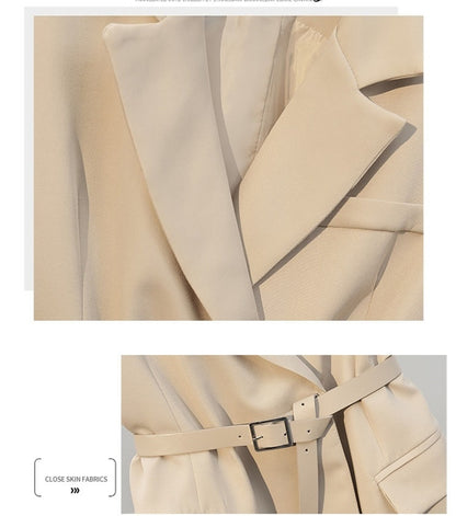 Belt Vest Fancy Coat - Linna